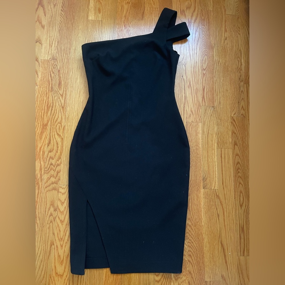 Likely Black One Shoulder Dress